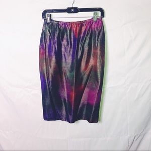 Vintage rainbow iridescent skirt